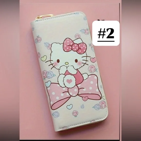 Kitty Long Zipper Wallet -Pick One - Picture 3 of 8
